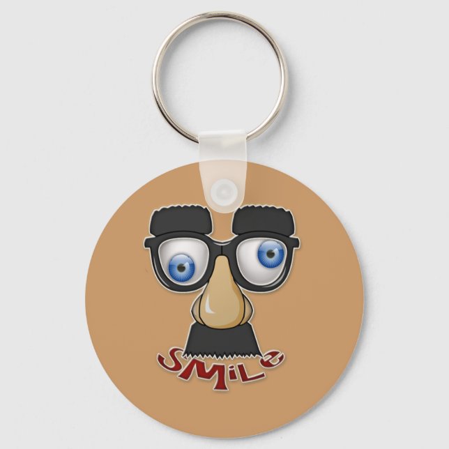 grouchy smile keychain (Front)