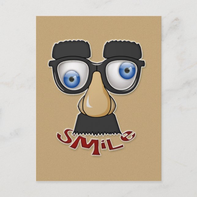grouchy smile postcard (Front)