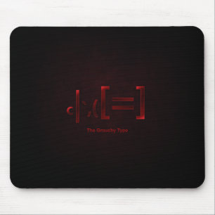 grouchy type mousepad