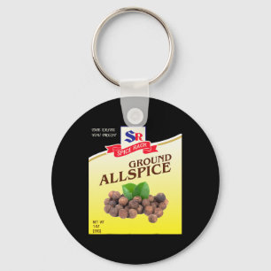Ground Allspice Halloween Costume Unique Fun Foodi Keychain