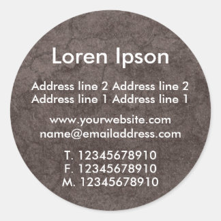 Ground Business / Profile Classic Round Sticker