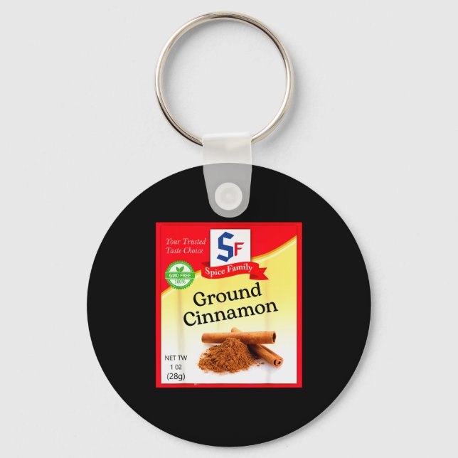 Ground Cinnamon Condiment Holiday Sce Group Costum Keychain (Front)