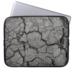Ground grey dirt drought arid laptop sleeve