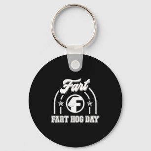 Ground Hog Day Fart Funny Keychain