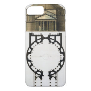 Ground plan and facade of the Pantheon, Rome, from Case-Mate iPhone Case