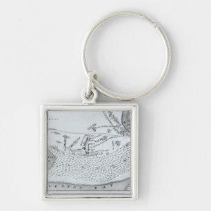 Ground Plan of the Battle of San Jacinto Keychain