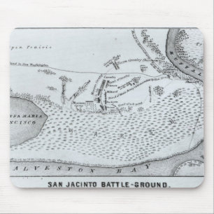 Ground Plan of the Battle of San Jacinto Mouse Pad