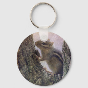 Ground Squirrel Grunge Keychain