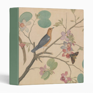 Ground Thrush and Moth on an Orchid Branch Binder