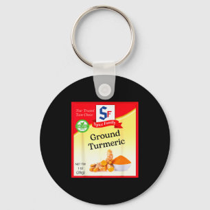 Ground Turmeric Condiment Costume Holiday Sce Cost Keychain