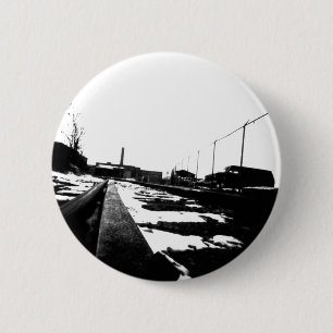 Ground View Of Road Tracks 2 Inch Round Button