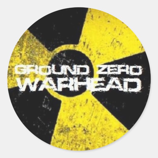 Ground Zero Warhead Classic Round Sticker (Front)