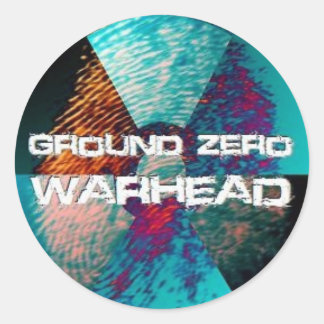 Ground Zero Warhead Finger Print Classic Round Sticker