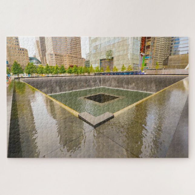 Ground Zero Water Feature New York Jigsaw Puzzle (Horizontal)