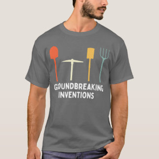 Groundbreaking Inventions Funny Gardening Meme gif T-Shirt
