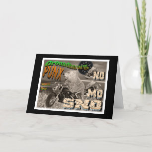 Groundhawg PUNX Happy Groundhog Day Card