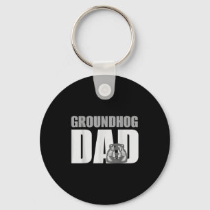 Groundhog Dad Shirt Groundhog Lover Groundhogs _1 Keychain