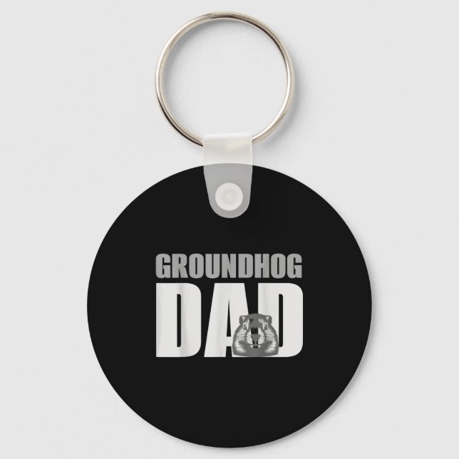 Groundhog Dad Shirt Groundhog Lover Groundhogs _1  Keychain (Front)