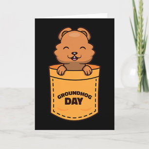 Groundhog Day 2023 Pocket Meme Funny Groundhog Lov Card