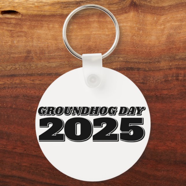 Groundhog Day 2025 Keychain (Back)
