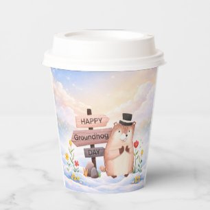 Groundhog day 22 February Paper Cups