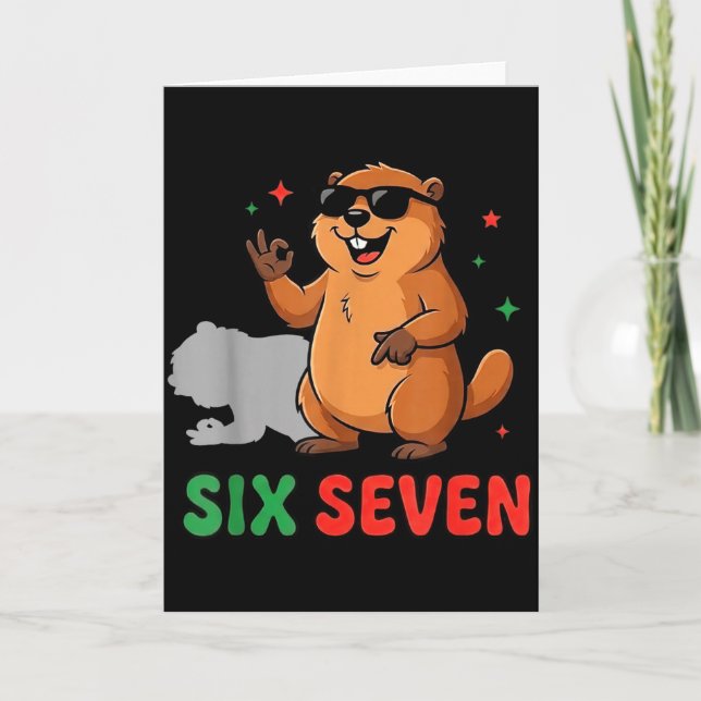 Groundhog Day 67 Funny Respect The Shadow Meteorol Card (Front)