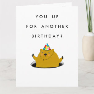 Groundhog Day Birthday Card