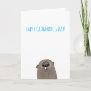 Groundhog day card