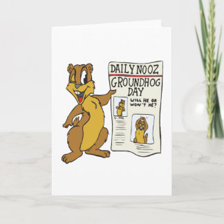 Groundhog Day Card