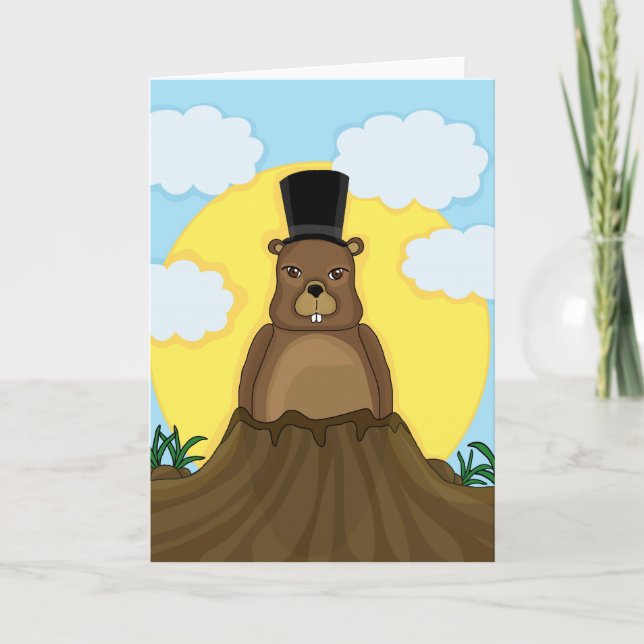 Groundhog day card (Front)