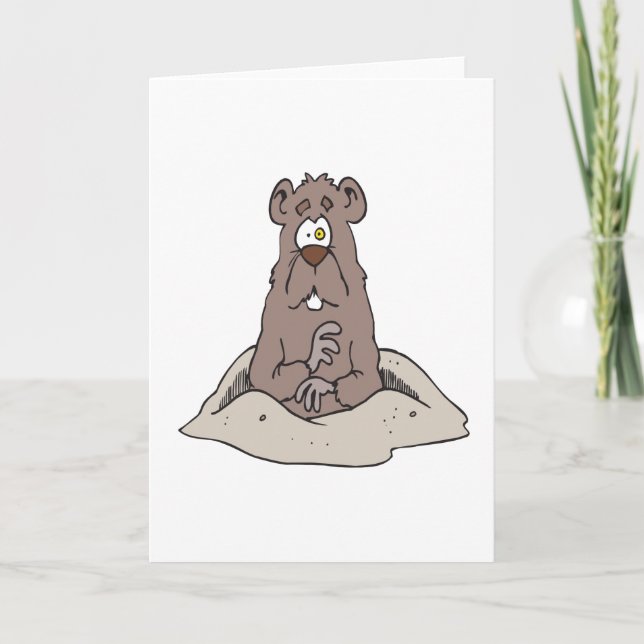Groundhog Day Card (Front)