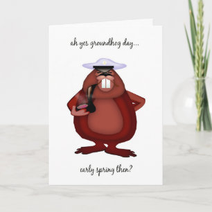 Groundhog Day Card - Fun Groundhog Day Card