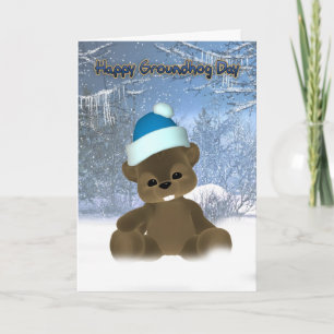 Groundhog Day Card - Here's To An Early Spring