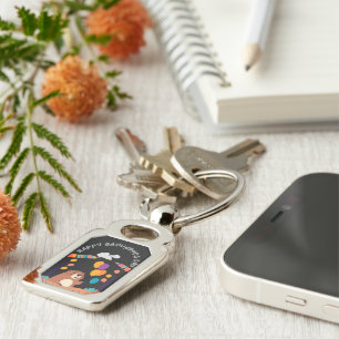 Groundhog Day Celebration: Shadow or Shine? Keychain