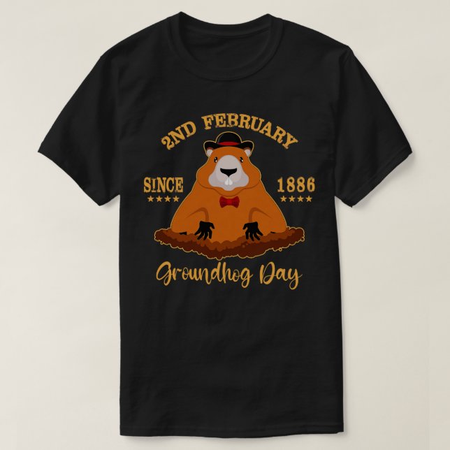 Groundhog Day Design for Kids Men Women Gift T-Shirt (Design Front)