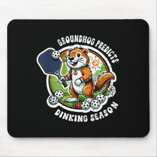 Groundhog Day Feb 2nd Humor Dinking Season Funny P Mouse Pad