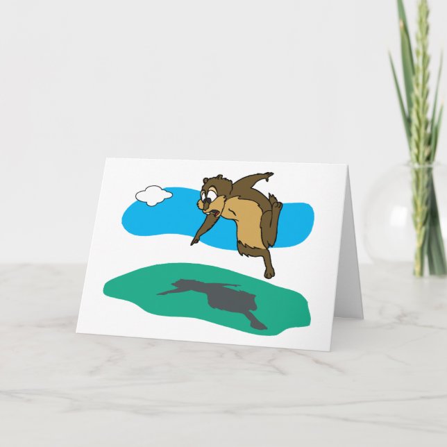 Groundhog Day February 2 - The Shadow Knows Card (Front)