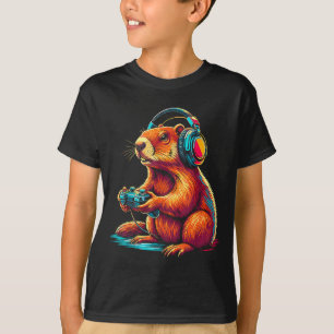 Groundhog Day Funny Video Games Groundhog 67 Meme T-Shirt