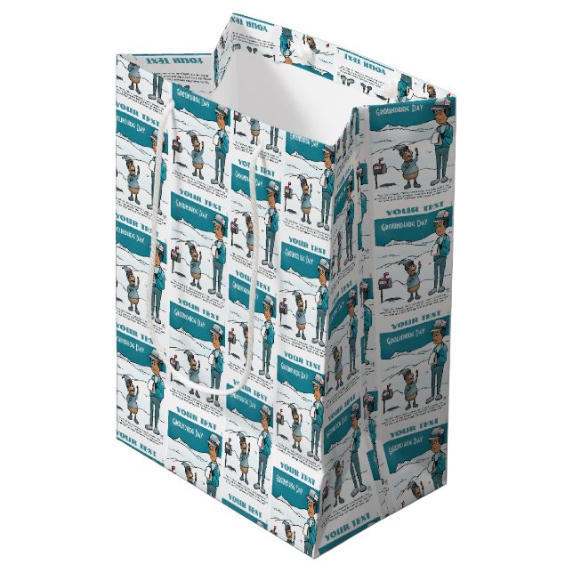 Groundhog Day Gift Bag (Front Angled)