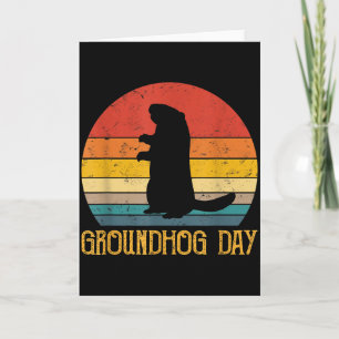 Groundhog Day Groundhogs Funny Rodent Animal Lover Card