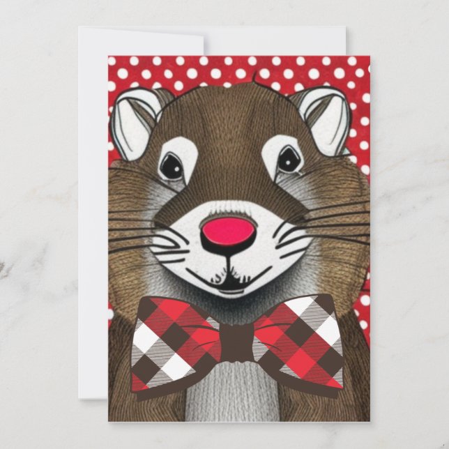 Groundhog Day Holiday Card (Front)