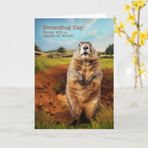 Groundhog Day Humour Card