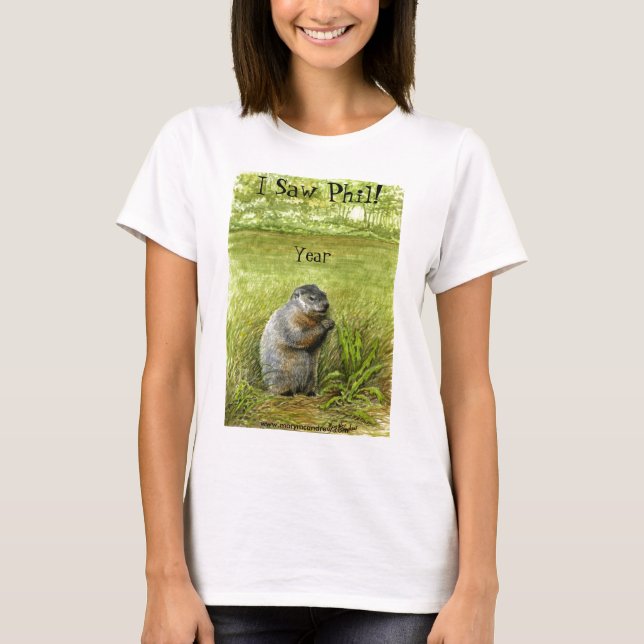 Groundhog Day "I Saw Phil" long sleeve T-Shirt (Front)