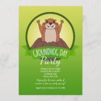 Groundhog Day Invitation