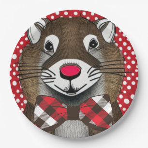 Groundhog Day Paper Plate