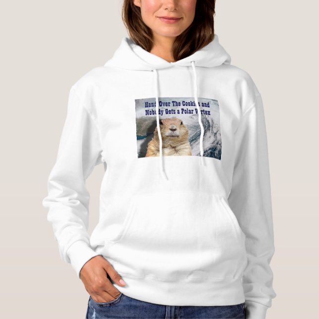 Groundhog Day Polar Vortex Hoodie (Front)