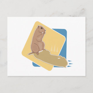 Groundhog Day Postcard