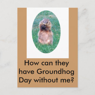 Groundhog Day Postcard