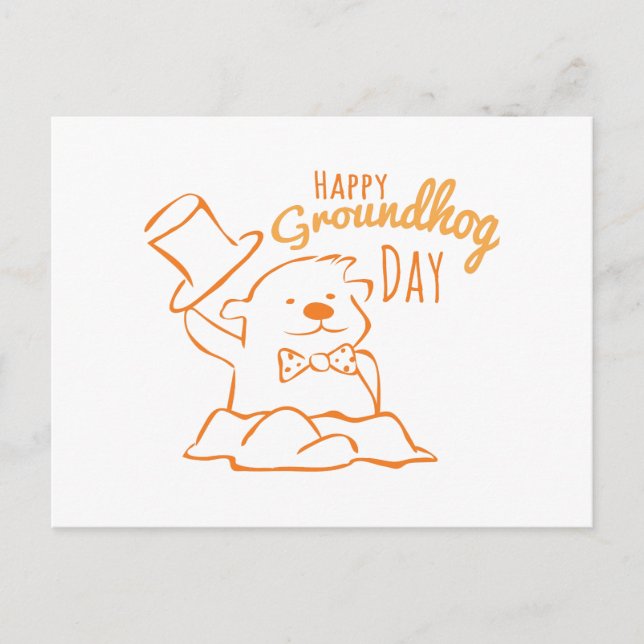 Groundhog Day Postcard (Front)