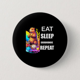 Groundhog Day Rainbow Pride Diversity Harmony Lgbt 2 Inch Round Button